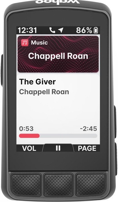 Wahoo Bolt 3 — Control de música