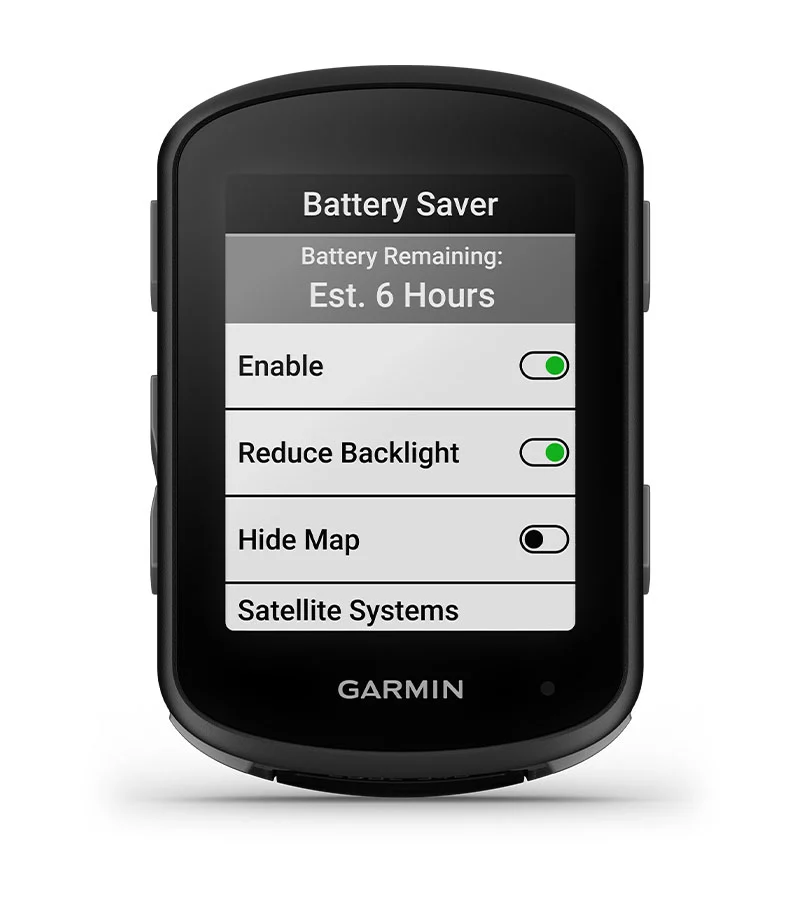 Garmin Edge 540 mostrando métricas de entrenamiento avanzadas