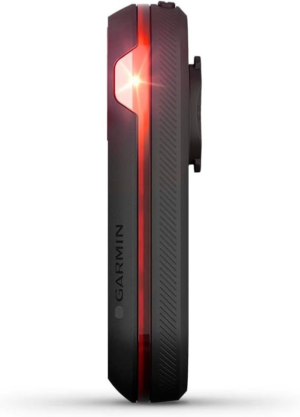 Vista del sistema de anclaje del Garmin Varia RTL515 en la tija del sillín