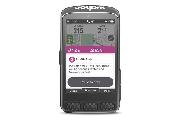 Pantalla XXL Wahoo Ace — Mapa de navegación