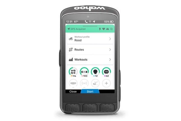 Menú de inicio Wahoo Ace